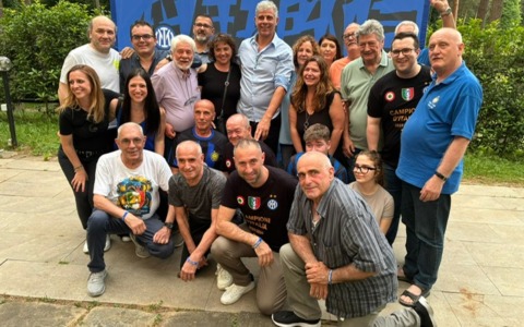 Raduno degli Inter Club per celebrare Scudetto e Coppa Italia alla Pinetina